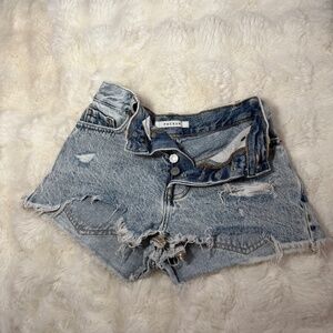 preowned, PacSun Vintage High Rise Button Fly Women’s Jean Shorts. Size 22